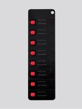 Mary Kay Poppy Please Gel Semi-Matte Lipstick Samples, strip/8